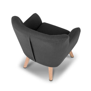 Ashley Rose Kids Fabric Accent Armchair - Black - Ashley Rose