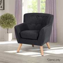 Load image into Gallery viewer, Ashley Rose Kids Fabric Accent Armchair - Black - Ashley Rose