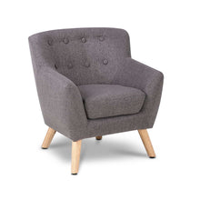 Load image into Gallery viewer, Ashley Rose Kids Fabric Accent Armchair - Grey - Ashley Rose