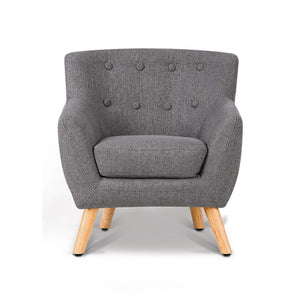 Ashley Rose Kids Fabric Accent Armchair - Grey - Ashley Rose