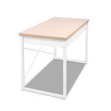 Load image into Gallery viewer, Ashley Rose Metal Desk with Drawer - White with Wooden Top - Ashley Rose