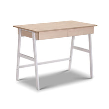 Load image into Gallery viewer, Ashley Rose Metal Desk with Drawer - White with Oak Top - Ashley Rose