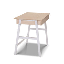 Load image into Gallery viewer, Ashley Rose Metal Desk with Drawer - White with Oak Top - Ashley Rose