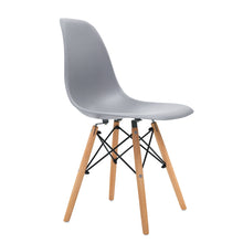 Load image into Gallery viewer, Ashley Rose 4x Retro Replica Eames Dining DSW Chairs Kitchen Cafe Beech Wood Legs Grey - Ashley Rose