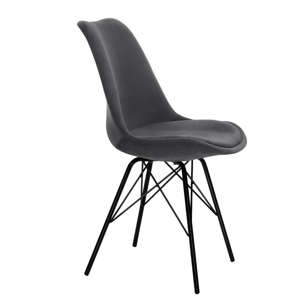 Eames padded best sale dining chair