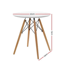 Load image into Gallery viewer, Ashley Rose Replica Eames DSW Eiffel Dining Table Kithcen Cafe 4 Seater Timber Round White - Ashley Rose