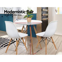 Load image into Gallery viewer, Ashley Rose Replica Eames DSW Eiffel Dining Table Kithcen Cafe 4 Seater Timber Round White - Ashley Rose