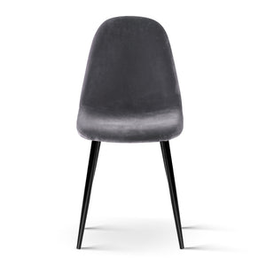 4 X Ashley Rose Dining Chairs Dark Grey - Ashley Rose