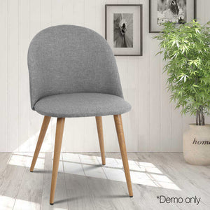 2 X Ashley Rose Dining Chairs Armchair Light Grey - Ashley Rose