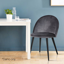 Load image into Gallery viewer, Ashley Rose Velvet Modern Dining Chair - Dark Grey - Ashley Rose