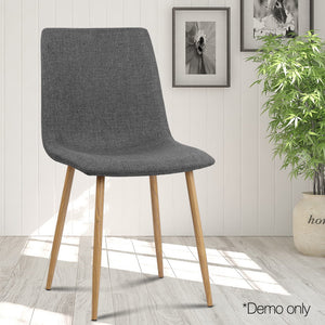 Ashley Rose 4X Collins Dining Chairs - Dark Grey - Ashley Rose