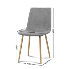 Load image into Gallery viewer, Ashley Rose 4X Collins Dining Chairs - Light Grey - Ashley Rose