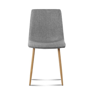 Ashley Rose 4X Collins Dining Chairs - Light Grey - Ashley Rose