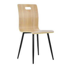 Load image into Gallery viewer, 4x Ashley Rose Dining Chairs Bentwood Seater Metal Legs Cafe Kitchen Chair Wooden - Ashley Rose