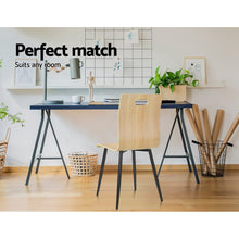 Load image into Gallery viewer, 4x Ashley Rose Dining Chairs Bentwood Seater Metal Legs Cafe Kitchen Chair Wooden - Ashley Rose