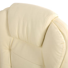 Load image into Gallery viewer, 8 Point PU Leather Reclining Massage Chair - Beige - Ashley Rose