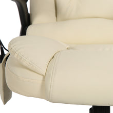 Load image into Gallery viewer, 8 Point PU Leather Reclining Massage Chair - Beige - Ashley Rose