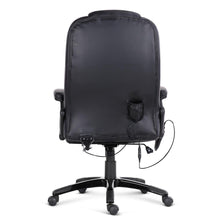 Load image into Gallery viewer, 8 Point PU Leather Reclining Massage Chair - Black - Ashley Rose