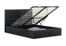 Load image into Gallery viewer, Bristol PU Leather King Single Gas Lift Ottoman Storage Bed Black - Ashley Rose