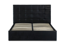 Load image into Gallery viewer, Bristol PU Leather Double Gas Lift Ottoman Storage Bed Black - Ashley Rose