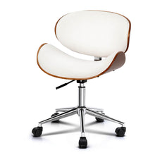 Load image into Gallery viewer, Ashley Rose Wooden &amp; PU Leather Office Desk Chair - White - Ashley Rose