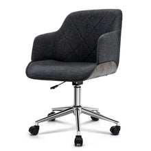 Load image into Gallery viewer, Ashley Rose Wooden Office Chair Computer Gaming Chairs Executive Fabric Grey - Ashley Rose