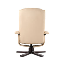 Load image into Gallery viewer, Ashley Rose PU Leather Wood Armchair Recliner - Beige - Ashley Rose