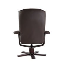 Load image into Gallery viewer, Ashley Rose PU Leather Wood Armchair Recliner - Chocolate - Ashley Rose