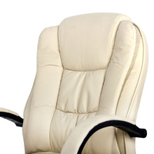 Load image into Gallery viewer, Executive PU Leather Office Desk Computer Chair - Beige - Ashley Rose