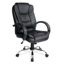 Load image into Gallery viewer, Executive PU Leather Office Desk Computer Chair - Black - Ashley Rose