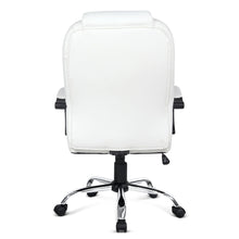 Load image into Gallery viewer, PU Leather Padded Office Desk Computer Chair - White - Ashley Rose