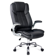 Load image into Gallery viewer, PU Leather Executive Office Desk Chair - Black - Ashley Rose