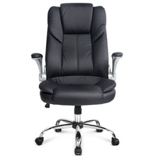 Load image into Gallery viewer, PU Leather Executive Office Desk Chair - Black - Ashley Rose