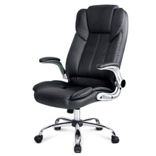 Load image into Gallery viewer, PU Leather Executive Office Desk Chair - Black - Ashley Rose