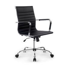 Load image into Gallery viewer, Eames Replica Office Chair Executive Mid Back Seating PU Leather Black - Ashley Rose