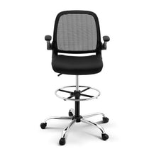 Load image into Gallery viewer, Veer Drafting Stool Office Chair Mesh Adjust Black - Ashley Rose