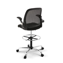 Load image into Gallery viewer, Veer Drafting Stool Office Chair Mesh Adjust Black - Ashley Rose