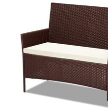 Load image into Gallery viewer, Ashley Rose 4-piece Rattan Outdoor Set - Brown - Ashley Rose