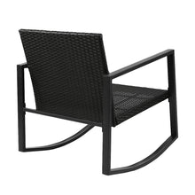 Load image into Gallery viewer, Ashley Rose Outdoor Chair Rocking Set - Black - Ashley Rose