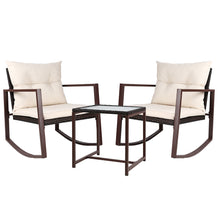 Load image into Gallery viewer, Ashley Rose Outdoor Chair Rocking Set - Brown - Ashley Rose