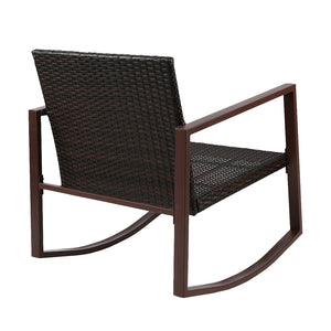 Ashley Rose Outdoor Chair Rocking Set - Brown - Ashley Rose