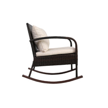 Load image into Gallery viewer, Ashley Rose 3 Piece Outdoor Chair Rocking Set - Brown - Ashley Rose