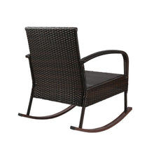 Load image into Gallery viewer, Ashley Rose 3 Piece Outdoor Chair Rocking Set - Brown - Ashley Rose