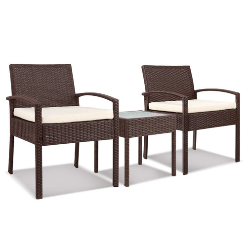 Ashley Rose 3-piece Outdoor Set - Brown - Ashley Rose