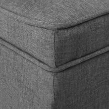 Load image into Gallery viewer, Ashley Rose Fabric Storage Ottoman - Grey - Ashley Rose