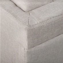 Load image into Gallery viewer, Ashley Rose Fabric Storage Ottoman - Taupe - Ashley Rose