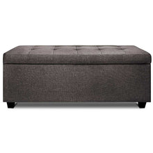 Load image into Gallery viewer, Ashley Rose Large Fabric Storage Ottoman - Brown - Ashley Rose