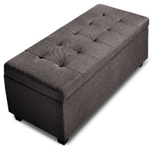 Load image into Gallery viewer, Ashley Rose Large Fabric Storage Ottoman - Brown - Ashley Rose