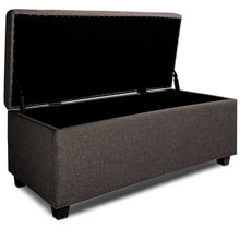 Load image into Gallery viewer, Ashley Rose Large Fabric Storage Ottoman - Brown - Ashley Rose