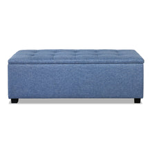 Load image into Gallery viewer, Premium Storage Ottoman - Blue - Ashley Rose